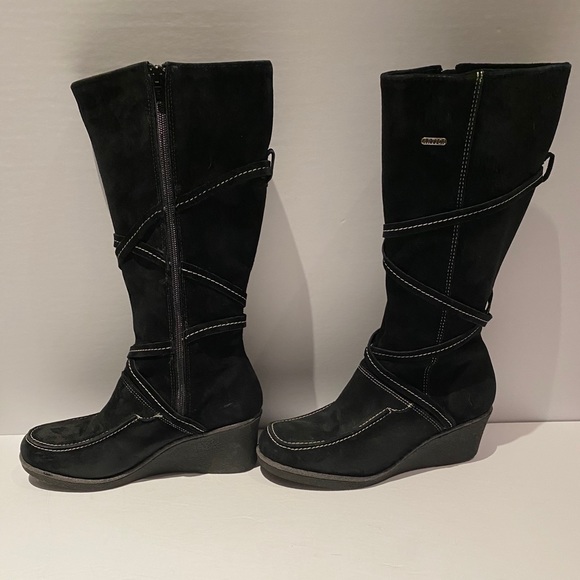 ARTICA All suede black high boots - Picture 3 of 9